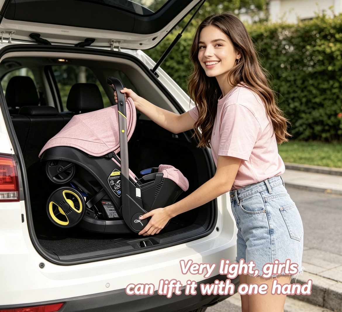 Baby Nursery Trolley - Lekki składany wózek dziecięcy 3 w