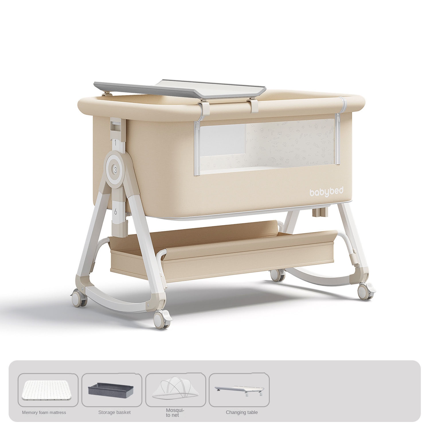 Łóżeczko dla niemowląt, przeno – Baby Nursery Trolley recenzja i cena